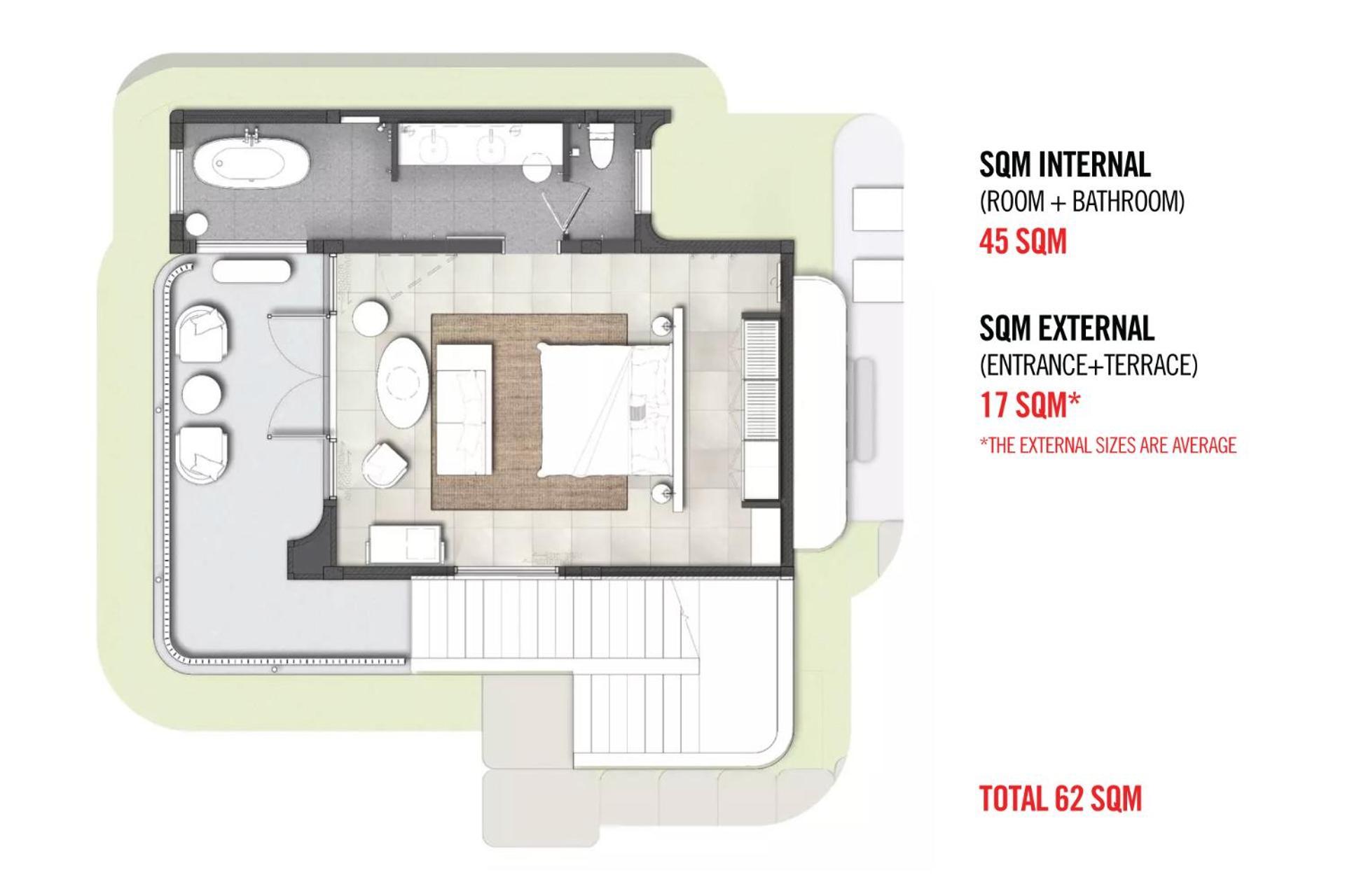 Готель The Standard, Хуахін Екстер'єр фото Floorplan of a micro apartment