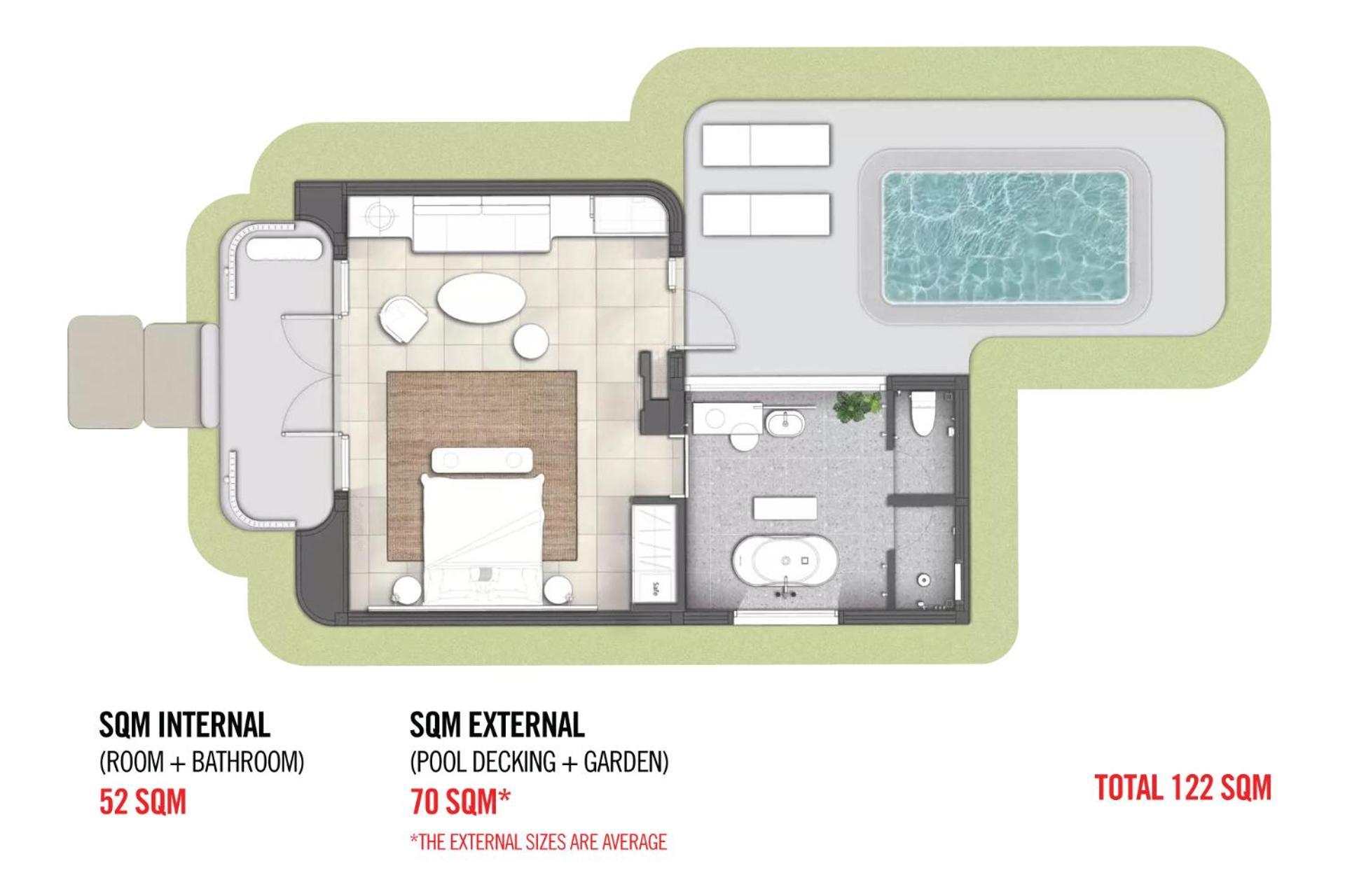 Готель The Standard, Хуахін Екстер'єр фото Floorplan of a typical suite